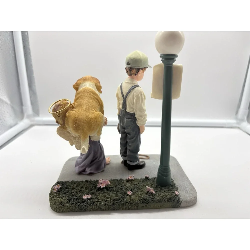 VTG Prayers & Promises Lost and Found Dog Angel Figurine 2001 Retired Demdaco